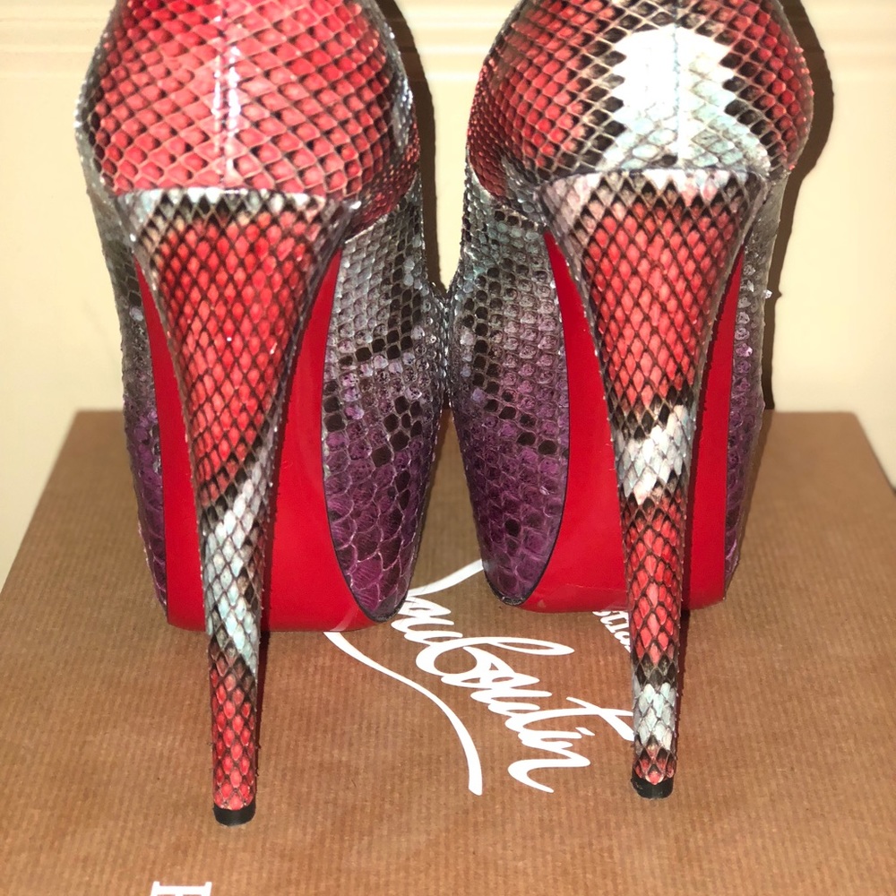 Christian Louboutin Python Platform Pump - image 6